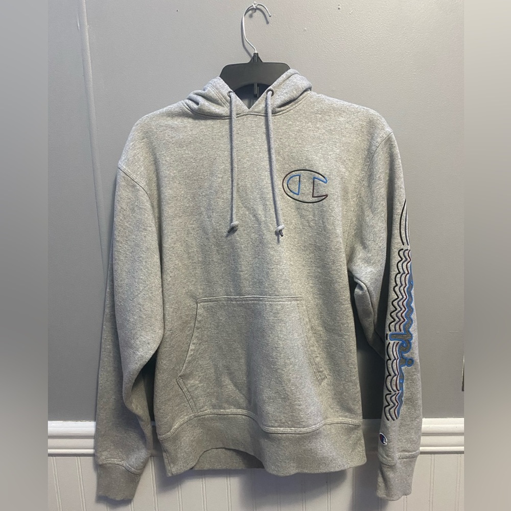 Champion Men’s Grey Hoodie (Small)
